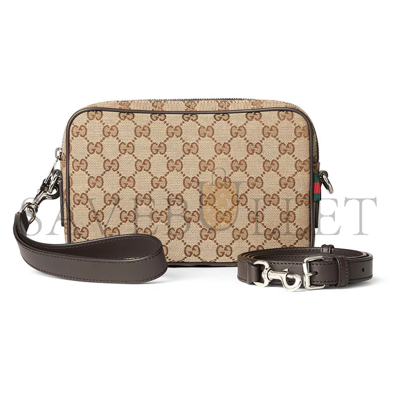 GUCCI GG CANVAS SMALL CROSSBODY BAG 834802 (23*15*5cm) GUCCI GG CANVAS SMALL CROSSBODY BAG 834802 (23*15*5cm)